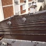 Vidikovac - pokrivanje krova falcovanim limom